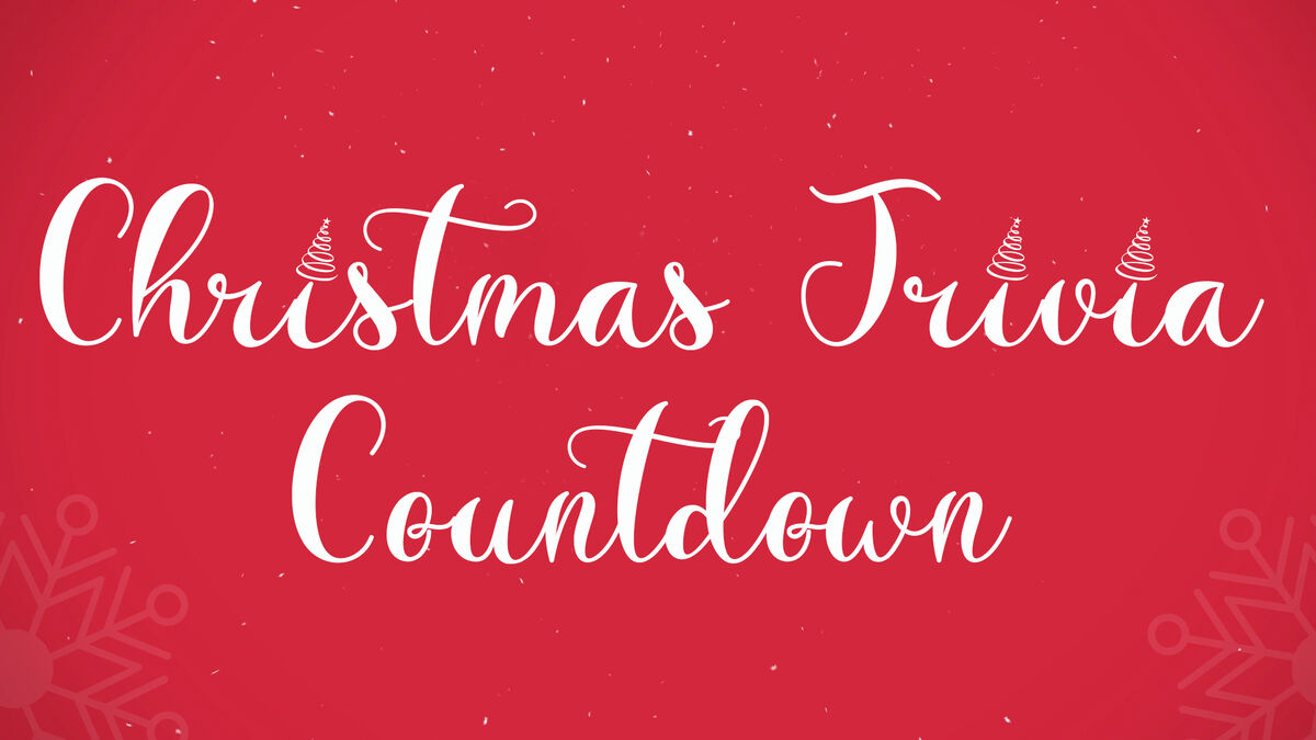 Christmas Trivia Countdown  Countdowns  Download Youth Ministry